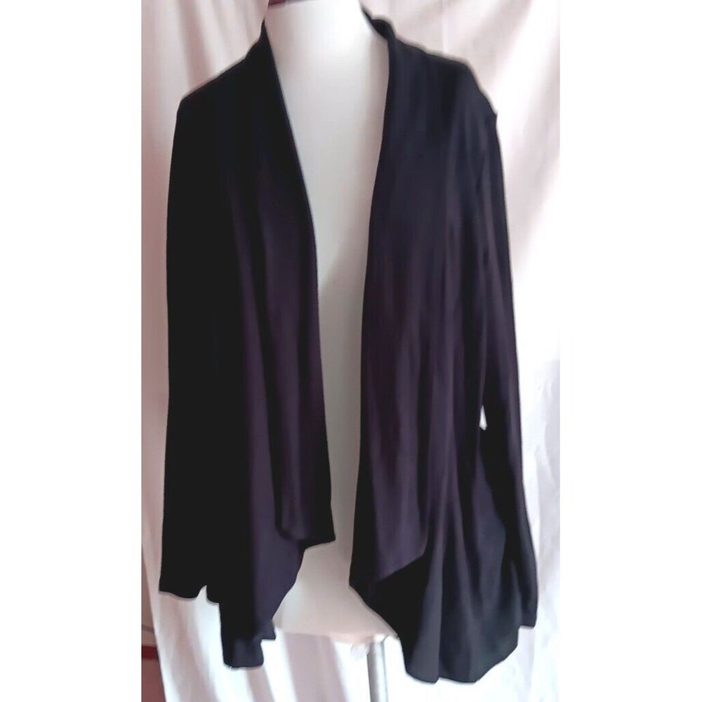 Premise Woman Jacket 1X Black Open Shawl Front New w/Tags